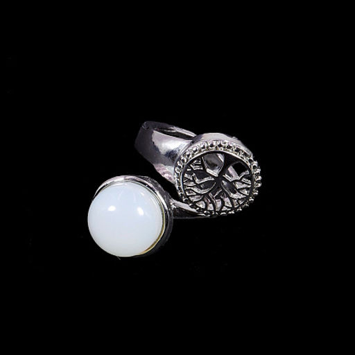 Кольцо с камнем Лунный камень и дерево Жизни притягивает любовь, счастье и удачу - Сандаловый дом фото 2