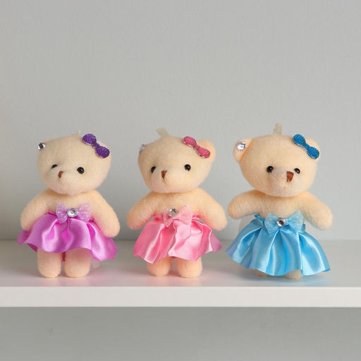 Цена за 12 шт. Мягкая игрушка «Медведь», 11 см, цвет МИКС