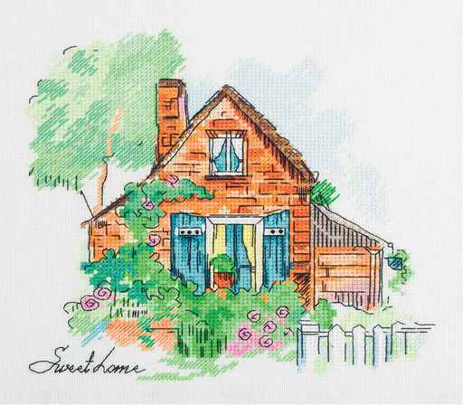 Набор для вышивания PANNA DE-7010 Уютный домик 21.5 х 21 см
