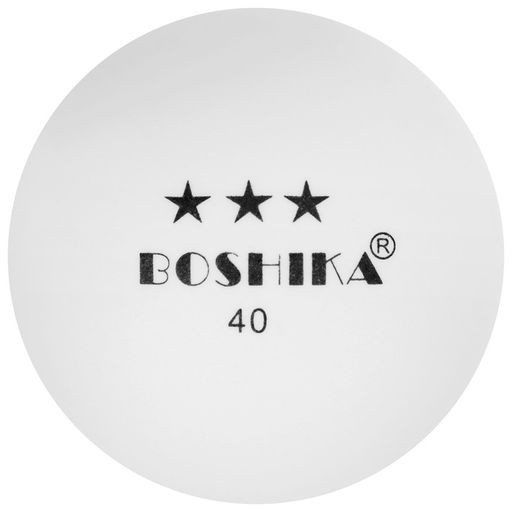 Набор мячей для настольного тенниса BOSHIKA, d=40 мм, 3 звезды, 3 шт., цвет белый  фото 2