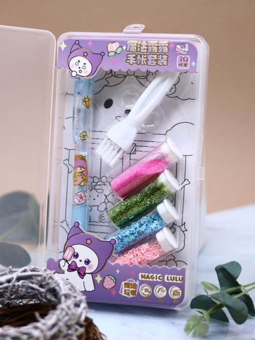 Клеевая ручка с блестками 4 цвета "Magic Lulu", blue