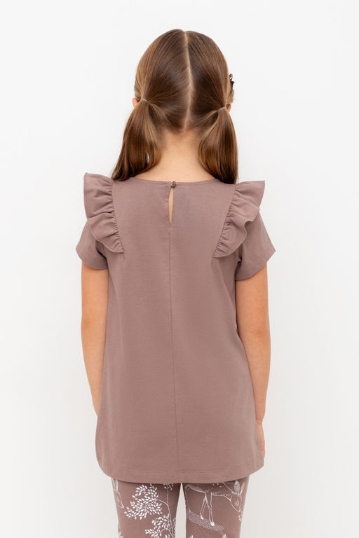 КР 5904/капучино к515 блузка (туника) для дев - Crockid фото 4