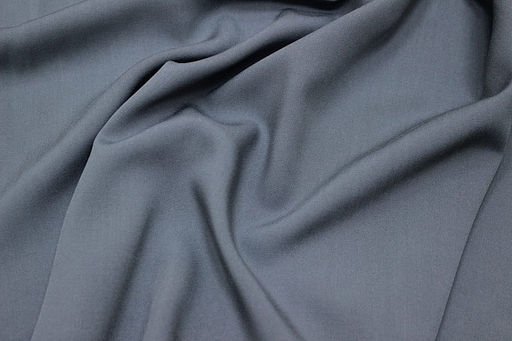 Штапель цв.Серая морская волна, ш.1.45м, вискоза-100%, 110гр/м.кв - Купава фото 2