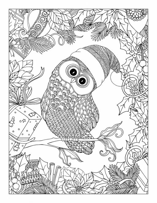 Новогодняя раскраска