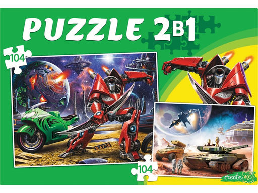 Puzzle 2 в 1 "Трансформеры и транспорт №1" 104 эл. (П104-8111)