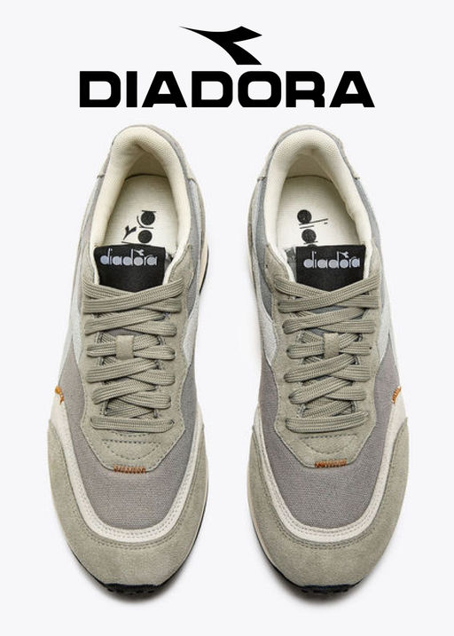 Кроссовки DIADORA RACE SUEDE SW СЕРЫЕ