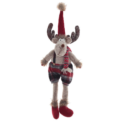 Игрушка набивная "Олень", L22 W16 H74/24 см, 2в.