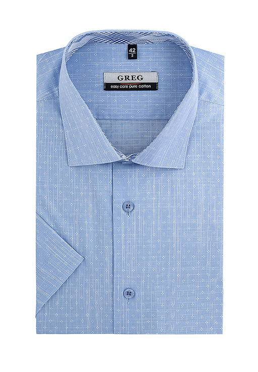 Сорочка мужская короткий рукав GREG 213/101/7537/Z/1_GB  фото 3