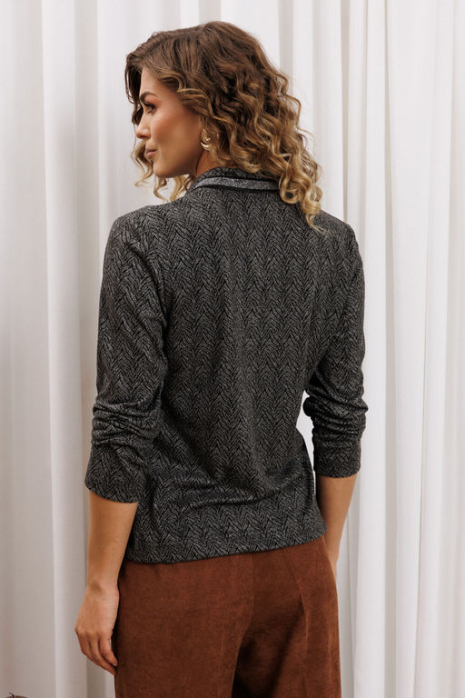 Джемпер Gizart 15422 серый тигровый замша