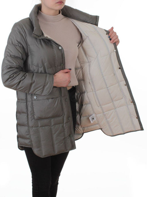 8811 GREEN Куртка пуховая облегченная женская (утиный пух) - Fashion фото 7