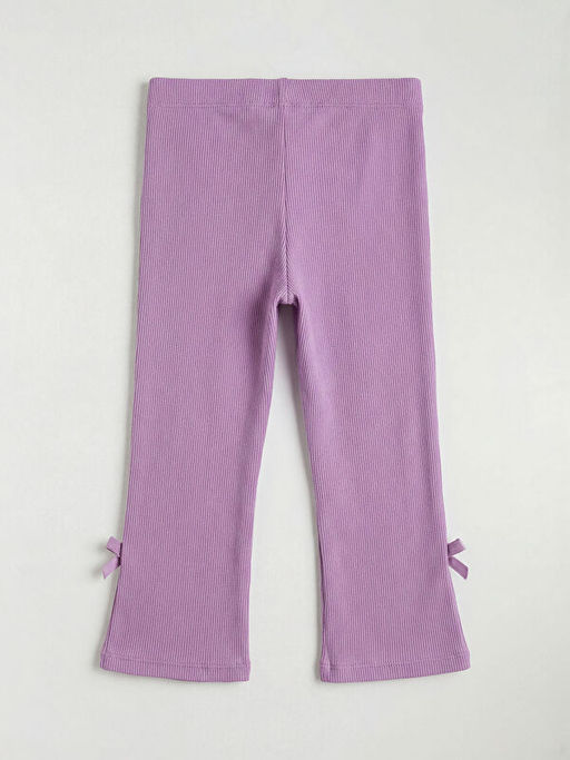 Pa?as? Fiyonklu Yan ?eritli K?z ?ocuk Tayt