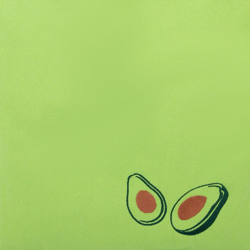 Сумка шопер Авокадо, 35 х 0,5 х 40 см, вышивка, зеленый - Nazamok фото 2