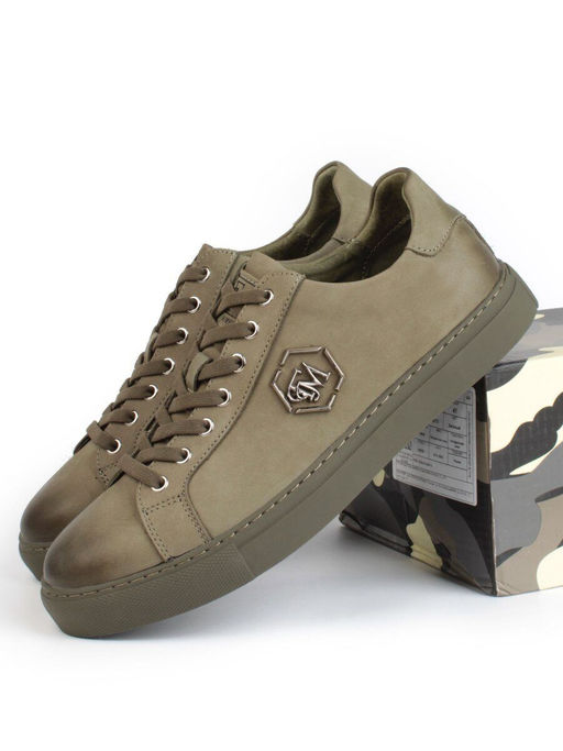 03-P255-4A GREEN Кроссовки мужские (натуральная замша) - Фабричный китай фото 13