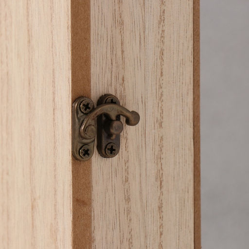 Ключница настенная Отпечаток листьев. Ключи и сердце, дерево, 6 крючков, чёрный, 6.5?20?26.5 см