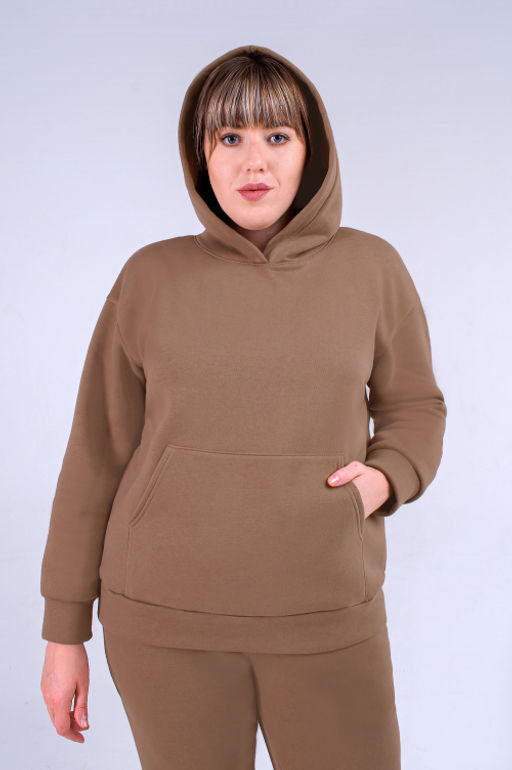 Арт.2903 Костюм женский с начесом 44-52 (5 шт) Цвет:бежевый - Калинка фото 4