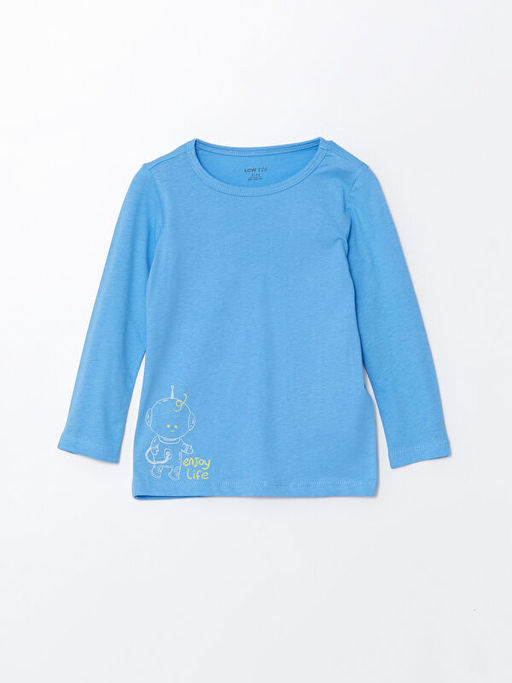 Bisiklet Yaka Uzun Kollu Basic Erkek Bebek Pijama Tak?m? - Waikiki фото 2