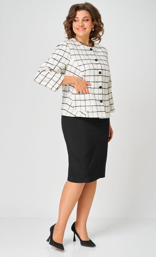 Костюм БелЭльСтиль 861/557 бело-черный