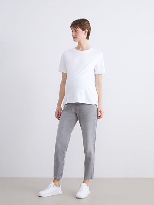 Kar?n Panelli Mom Fit Hamile Jean Pantolon