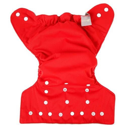 Трусики-подгузник, многоразовый, угольно-бамбуковая ткань, цвет красный, от 0-36 мес. - Крошка я фото 9