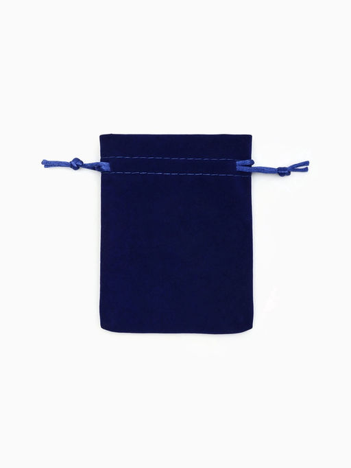 Набор бархатных подарочных мешочков 50шт. "Классика", 9*12, цвет синий (4621403)