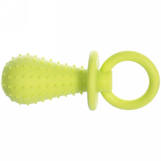 Цена за 6 шт. Игрушка для собаки "Bubble gum-Соска" 9,5см цвет зеленый Ultramarine