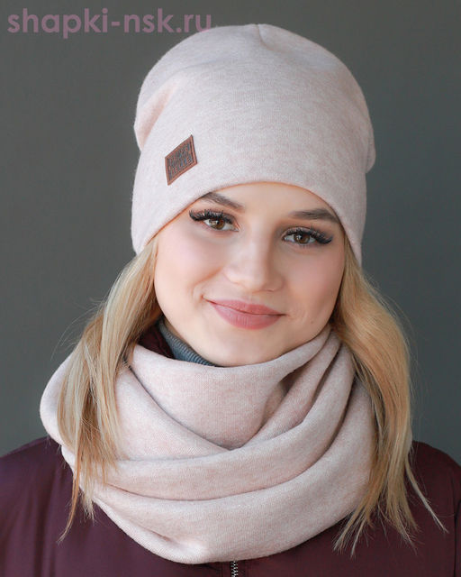 LL 3001 PL 3001 Комплект женский флис (колпак+снуд) (56-58)