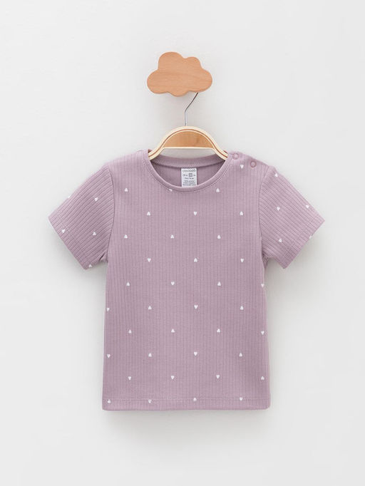 К 302521-2уп/сиреневый Н054.1,бело-розовый 1106 набор фуфайка (футболка) яс