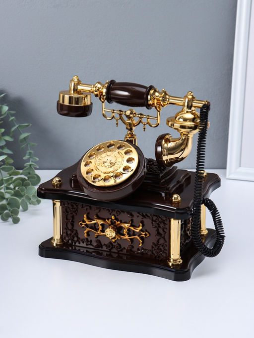 Шкатулка музыкальная механическая «Ретро телефон», 20×14.5×21.5 см
