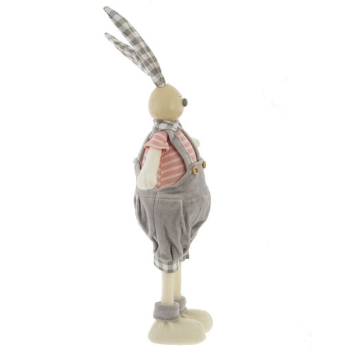 Игрушка набивная "Заяц/Зайка", L15 W8 H44/33 см, 2в.