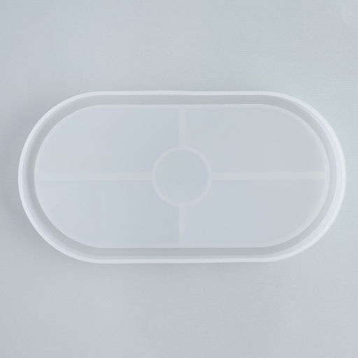 Подставка из гипса. Набор для создания поддона с поталью «Овал»