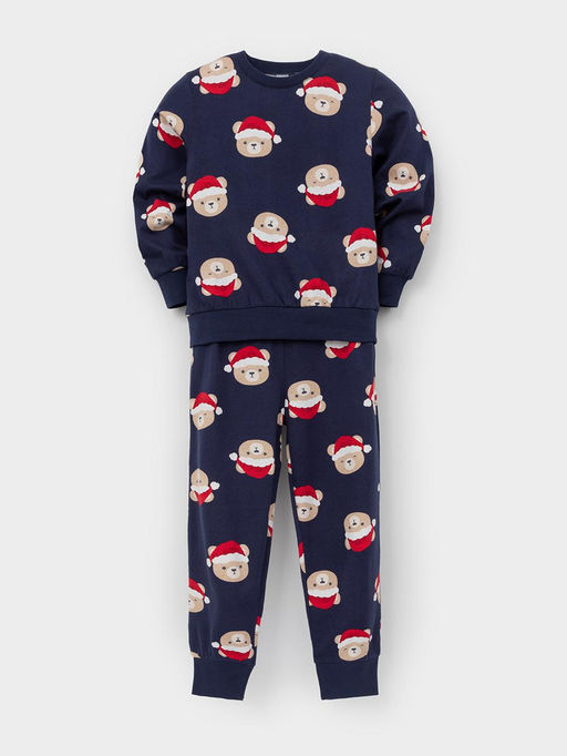 К 1663-1/синий 1410 Н148.1 пижама дет