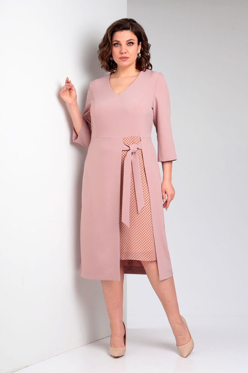 Платье Liona Style 896 персиковый