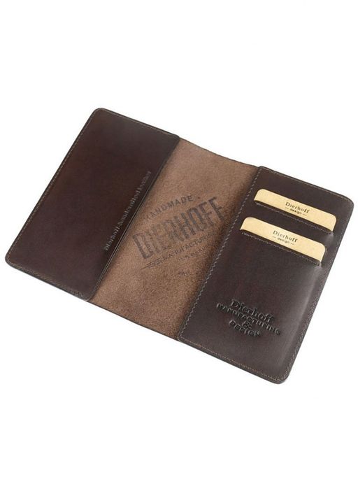 Мужская кожаная обложка для паспорта Dierhoff Д 6014-902 - Sergio valentini фото 5