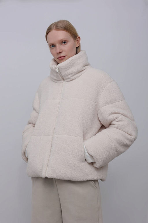 Стеганая куртка из искусственной овчины - Incity фото 4