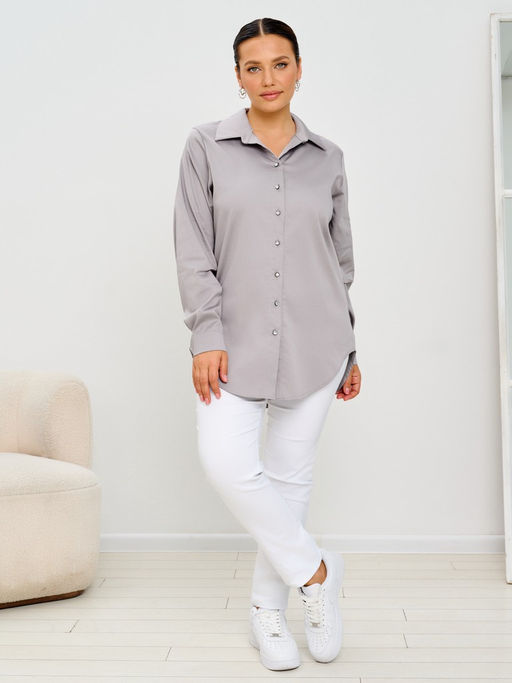 Рубашка женская MR021SS3 grey - Maxroses фото 6