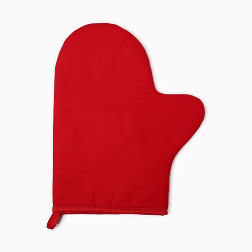 Варежка - прихватка «Этель» Red, 18×29 см, саржа, 100% хлопок, 250 г/м²