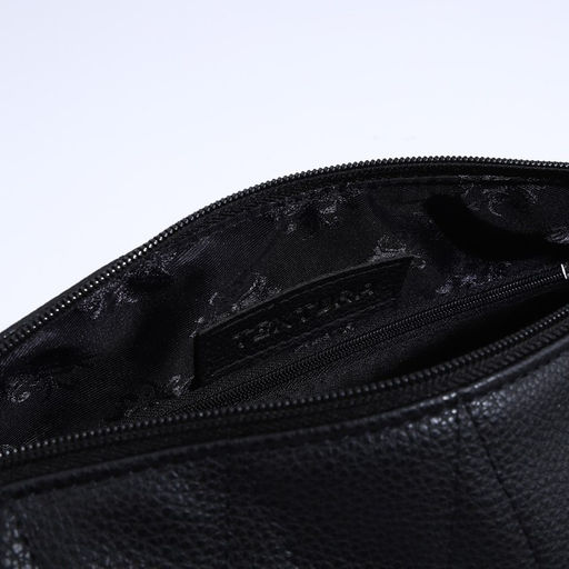 Сумка женская через плечо TEXTURA, средний размер, цвет чёрный  фото 8