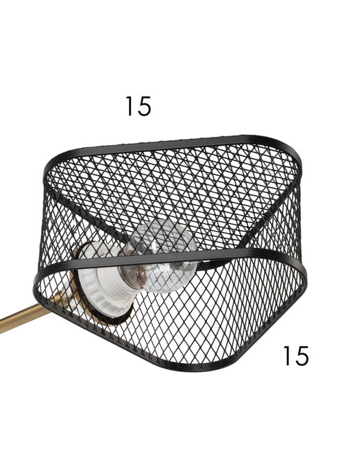 Люстра N5254/6, 6×40 Вт, E27, цвет чёрный, медный