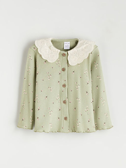 Bisiklet Yaka K?z Bebek Bluz ve Tayt 2li