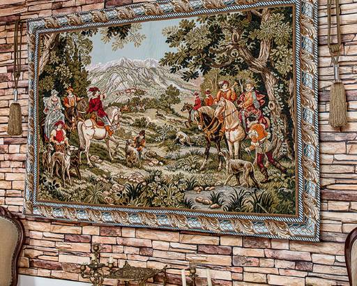 Охота на оленей-гобеленовое панно - Гобеленглавснаб фото 2