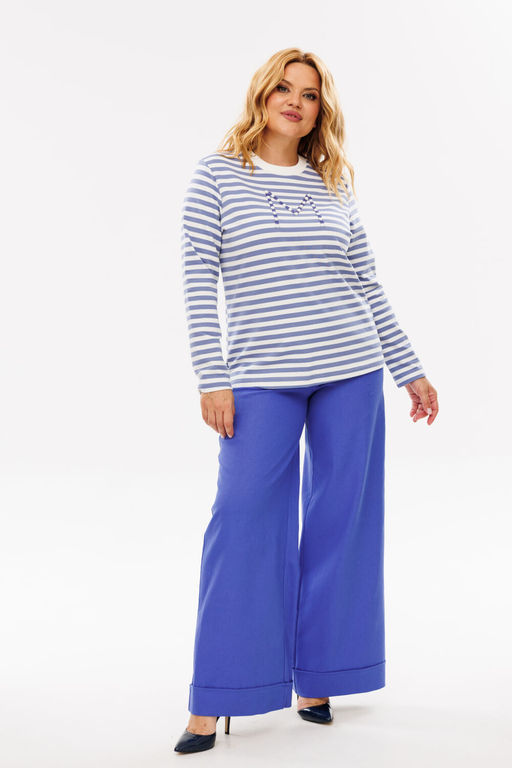 Костюм Michel Chic 1392 голубой, полоска  фото 2