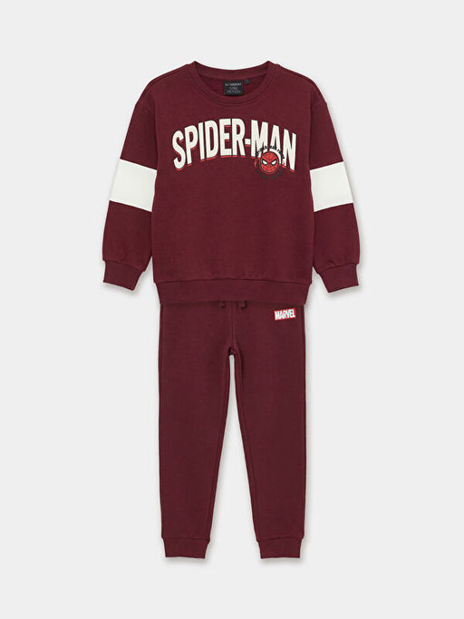 Spider-Man Bask?l? Erkek ?ocuk Kal?n E?ofman Tak?m