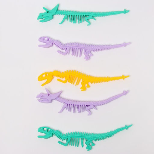 Цена за 4 шт. Антистресс сквиш мялка «Скелет динозавра», в шоубоксе, МИКС