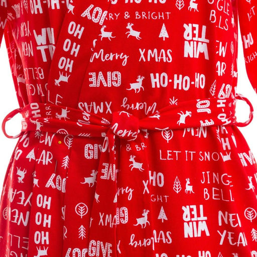 Халат домашний женский KAFTAN Give joy, размер 40-42, красный