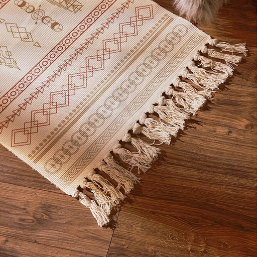 Коврик SL Home Cotton, 60180 см, красный, молочный, хлопок 50% - Sima-land home фото 2