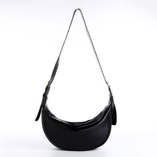 Сумка женская из искусственной кожи NAZAMOK, 28х15 см, черный цвет  фото 7