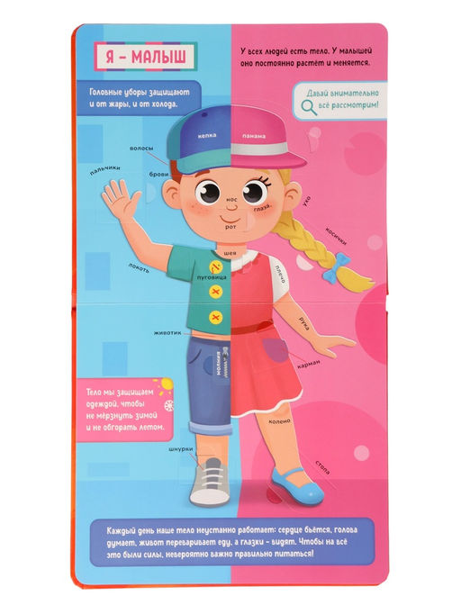 Книга с окошками "Мир вокруг меня!", 100 окошек