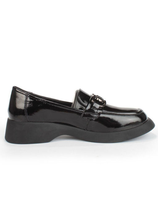 03-DCO137-5 BLACK Лоферы женские (натуральная кожа)