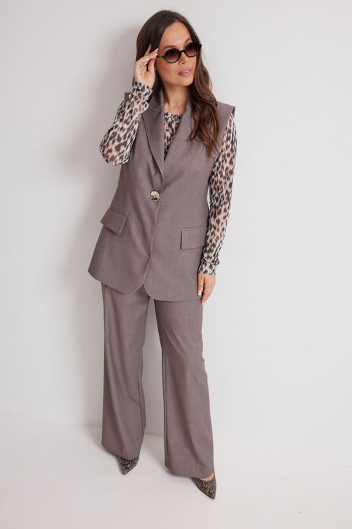 Костюм Magia mody 2625-Р коричнево-серый