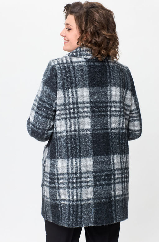 Пальто БелЭльСтиль 825 клетка фото 3